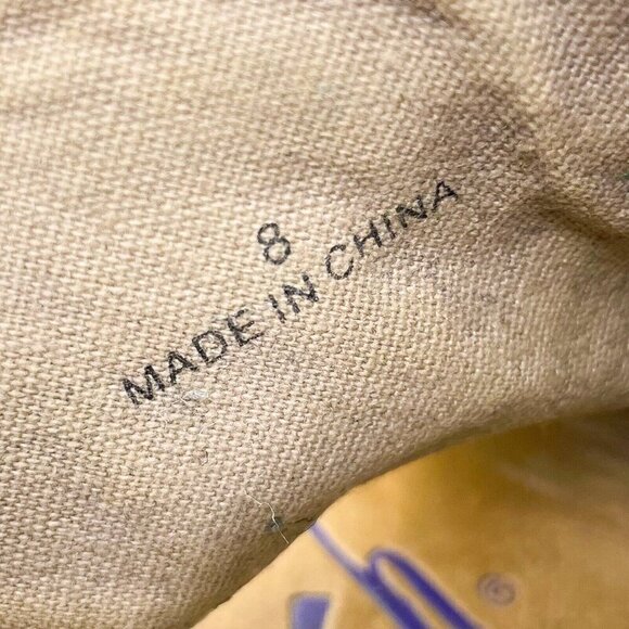 Blowfish Malibu Sandals Womens 8 Slingback brown Canvas Zipper Buckle Straps - Picture 7 of 9